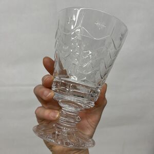 new tall large water goblet drinking glass crystal William Yeoward Flower Star